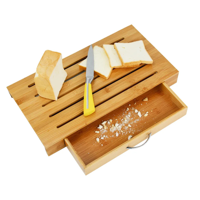 Bambus-Wasserdichte Baguette Brotbrett Schneiden mit Schublade