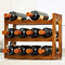 3 Stufe Bamboo-Display-Rack Wasserflasche und Wein freistehender Halter