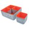 Kombinationen Gray Felt Storage Cube Bin 120mL 3-4cm Gewebe-4
