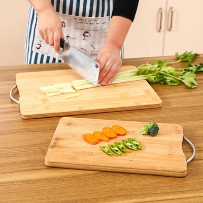 Küchen-Akazien-Olive 14 x 11 Zoll-Bambusschneidebrett mit Griff