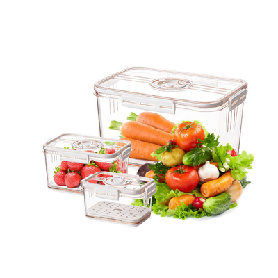 Freie M Size Clear Stackable Behälter Bpa für Kühlschrank-Küchen-Gemüse