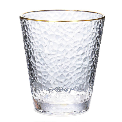 Gold 400ml Rim Drinking Water Glasses Crystal 300ml 320cm bleifrei