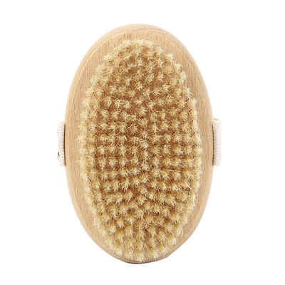Trockene Exfoliating Silikon-hintere Bambusdusche bürsten hölzernes