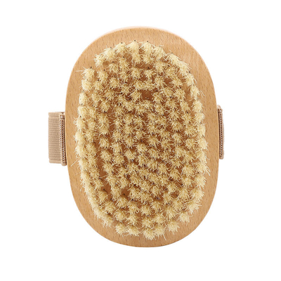 Trockene Exfoliating Silikon-hintere Bambusdusche bürsten hölzernes