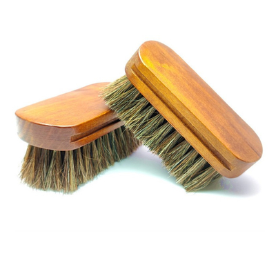 Kundenspezifischer Logo Shoe Cleaning Brush Wooden-Griff-lederne Sorgfalt