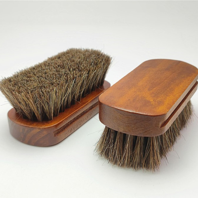 Kundenspezifischer Logo Shoe Cleaning Brush Wooden-Griff-lederne Sorgfalt