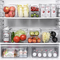 Durchsichtige Kühlschrank-Organizer, schlanker Kunststoff, stapelbar