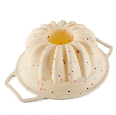 Nicht Stock geriffelter starker Griff Mini Cake Silicone Mold Withs
