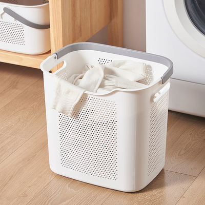 Moderne 40 Liter rechteckiger Plastikwäschekorb-dauerhafte tiefe Speicher-