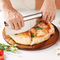 Küchengeschirr-Runden-Pizza-Paddel-Akazien-Holz-Pizza-Schneidebrett
