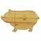Kundenspezifische 35x19cm 24 Bambusschneidebrett-Schwein formten