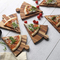 Pizzaschieber-Serviertablett aus Akazienholz, Schneidebrett mit Griffen