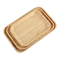 Holz 1,9 cm Kleines Bambusfach Snack Nuss Käse Servierplatte