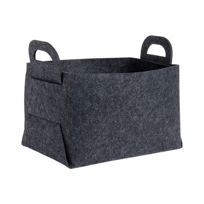 Rechteckige 100% Polyester Felt Kleidung Aufbewahrung Behälter Opp Tasche Verpackt Anpassbares Paket