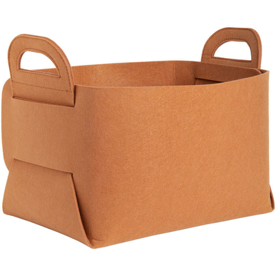 Rechteckige 100% Polyester Felt Kleidung Aufbewahrung Behälter Opp Tasche Verpackt Anpassbares Paket