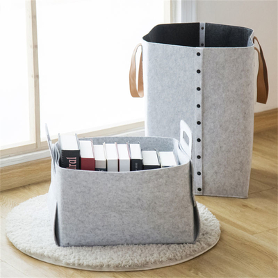 Moderne Polyester-Felt-Speicherkörbe für die Organisation von Kleidung