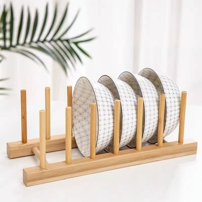 Customized Logo Holzteller Kochgeschirr Set für Gas Elektrische und Induktionsöfen