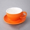 Tonwaren-Tonwaren-überfallen keramische Espresso-Schalen mit Untertasse Coffe-Schalen